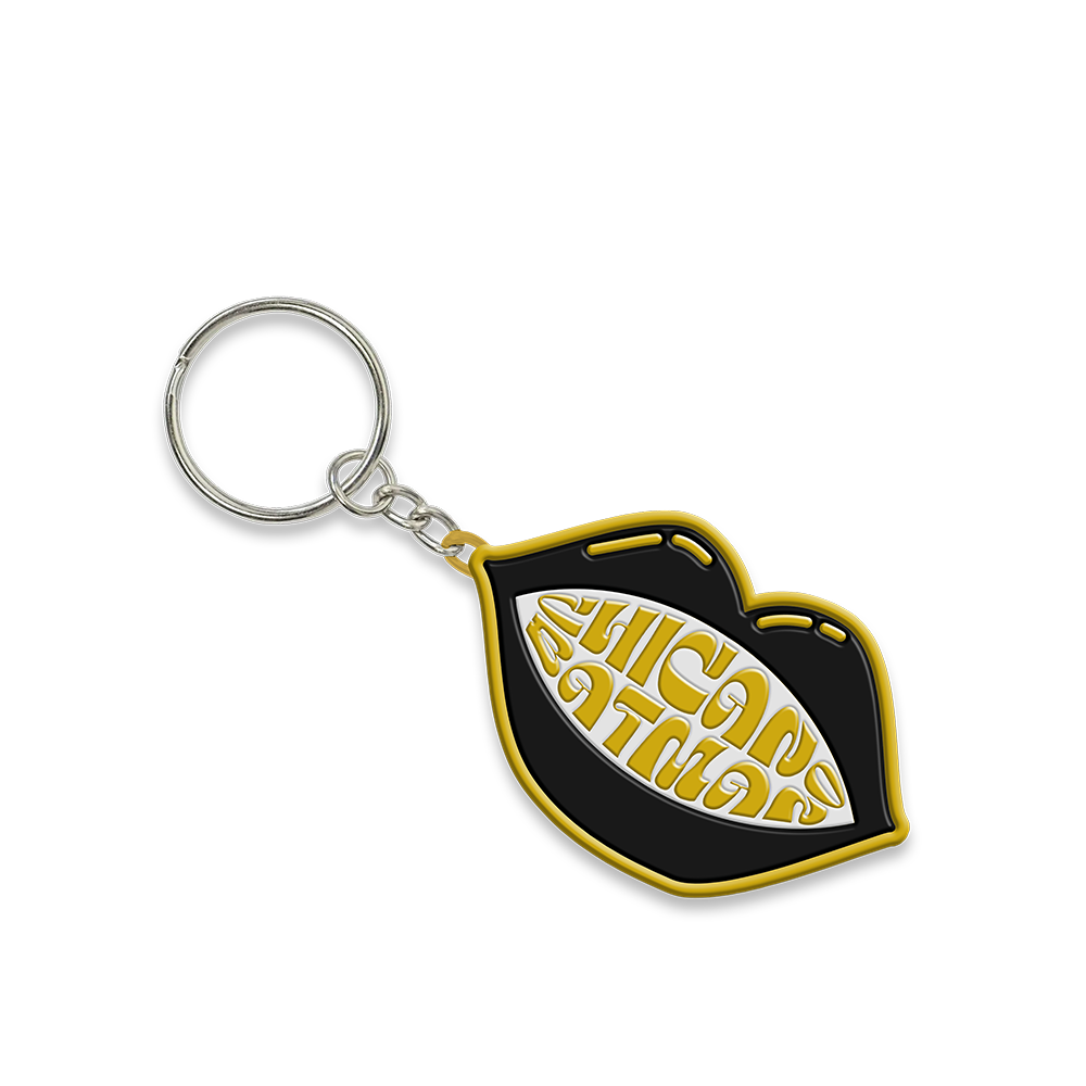 Black Lipstick Enamel Keychain