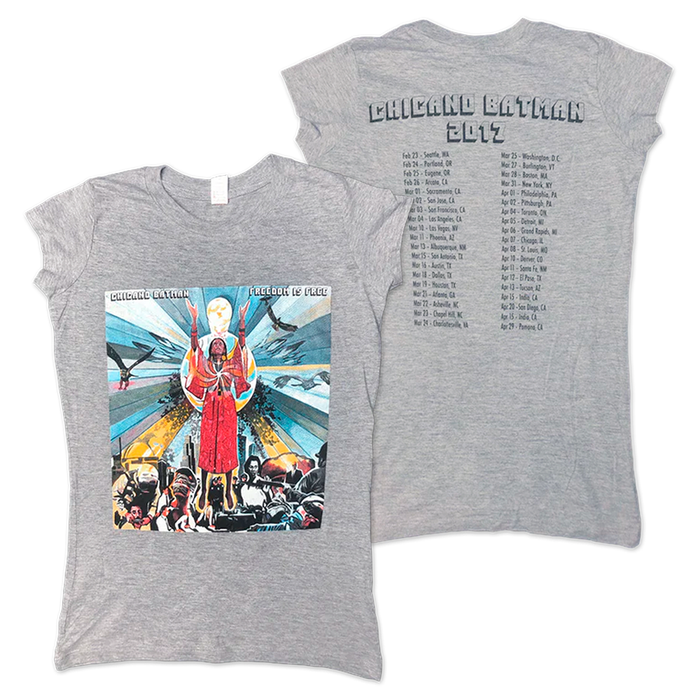 Women's Freedom is Free 2017 Tour Grey Tee